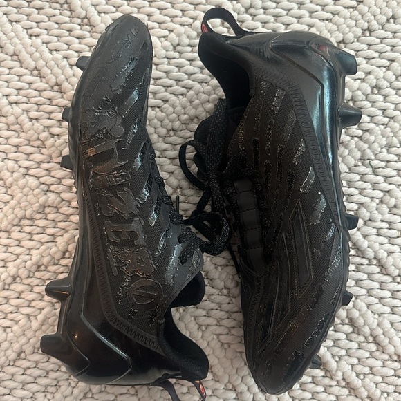 Men’s Adidas Adizero football cleats black size 8 - Picture 2 of 6